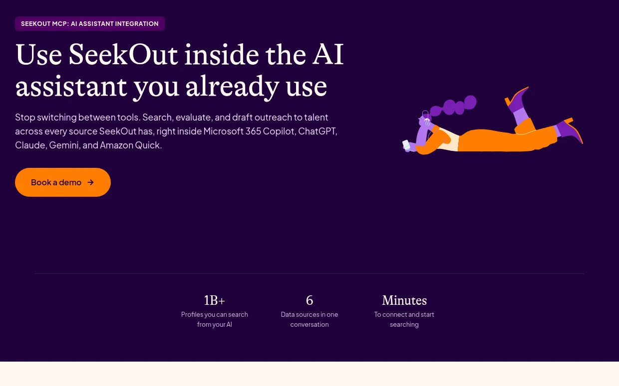 SeekOut MCP Landing Page